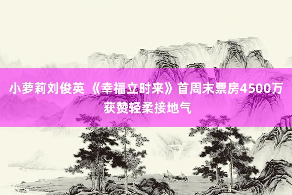 小萝莉刘俊英 《幸福立时来》首周末票房4500万 获赞轻柔接地气