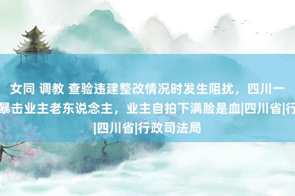 女同 调教 查验违建整改情况时发生阻扰，四川一城管当众暴击业主老东说念主，业主自拍下满脸是血|四川省|行政司法局