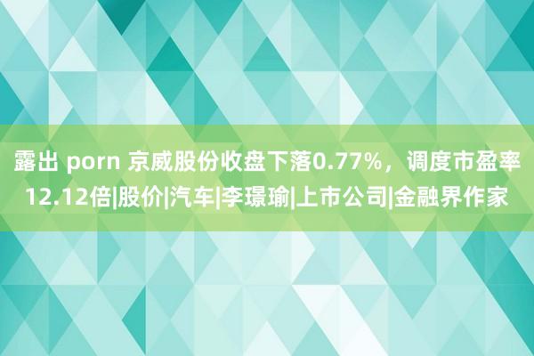 露出 porn 京威股份收盘下落0.77%，调度市盈率12.12倍|股价|汽车|李璟瑜|上市公司|金融界作家